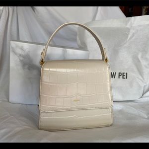 BRAND NEW JW PEI Fae Top Handle Bag Ivory Croc